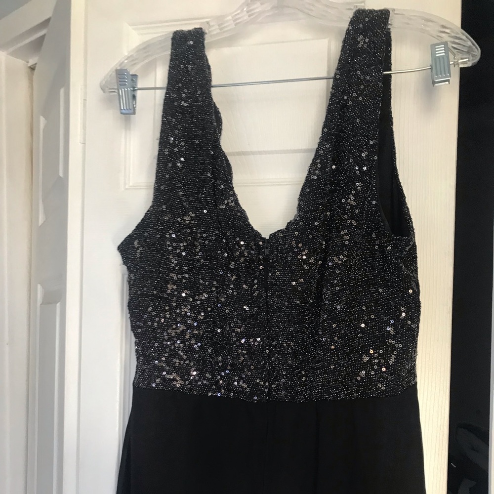 Plus Size Sequins Skater Dress